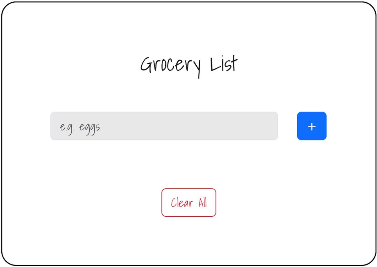 Grocery List App